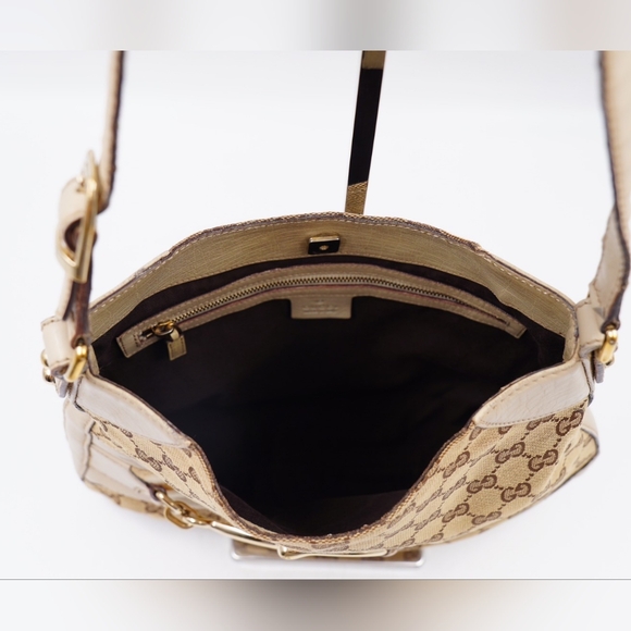 AJ29❤️ Gucci GG Hasler Horsebit Hobo Bag - Picture 8 of 13